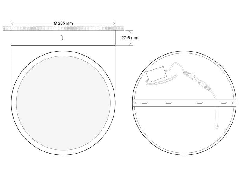 Plafón de techo led es una luminaria led de superficie con cuerpo de aluminio y amplio difusor, gran ángulo de apertura, proporciona iluminación general con una máxima eficiencia. Plafón LED Cocina