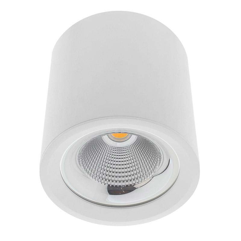 Aplique de techo FADO 35W es un foco Led de altas prestaciones con chip led CREE y driver 0-10V regulable. Para la iluminación general de todo tipo de ambientes. De estilo minimalista fabricado en aluminio de alta calidad y lacado en color blanco mate.