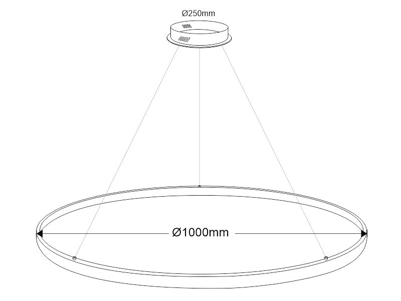 Luminaria de suspensión que permite múltiples composiciones creativas en combinación con otras lámparas CYCLE. La difusión de la luz en todo el anillo a través de una cubierta de silicona opal de alta difusión crea un ambiente perfecto para cualquier estancia.