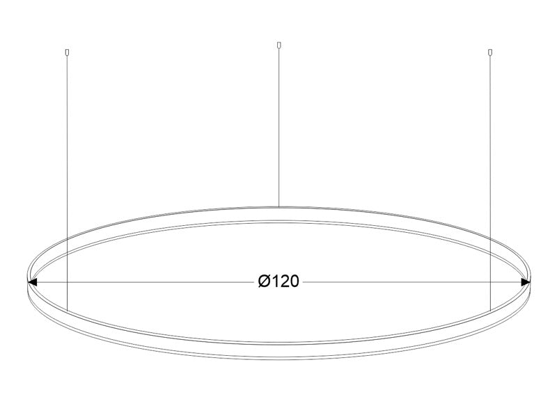 Luminaria de suspensión que permite múltiples composiciones creativas en combinación con otras lámparas RING. La difusión de la luz en todo el anillo a través de un acrílico opalizado de alta difusión crea un ambiente perfecto para cualquier estancia.