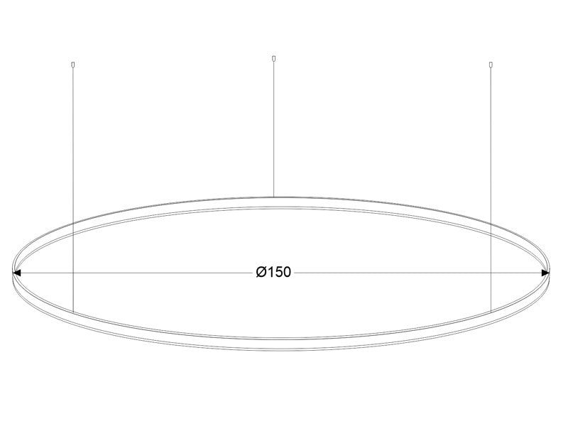 Luminaria de suspensión que permite múltiples composiciones creativas en combinación con otras lámparas RING. La difusión de la luz en todo el anillo a través de un acrílico opalizado de alta difusión crea un ambiente perfecto para cualquier estancia.