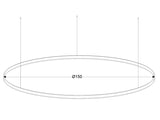 Luminaria de suspensión que permite múltiples composiciones creativas en combinación con otras lámparas RING. La difusión de la luz en todo el anillo a través de un acrílico opalizado de alta difusión crea un ambiente perfecto para cualquier estancia.