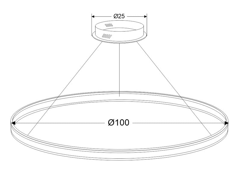 Luminaria de suspensión que permite múltiples composiciones creativas en combinación con otras lámparas RING. Dispone de dos aros de difusión (inferior y superior) de acrílico opalizado que crea un ambiente perfecto para cualquier estancia.