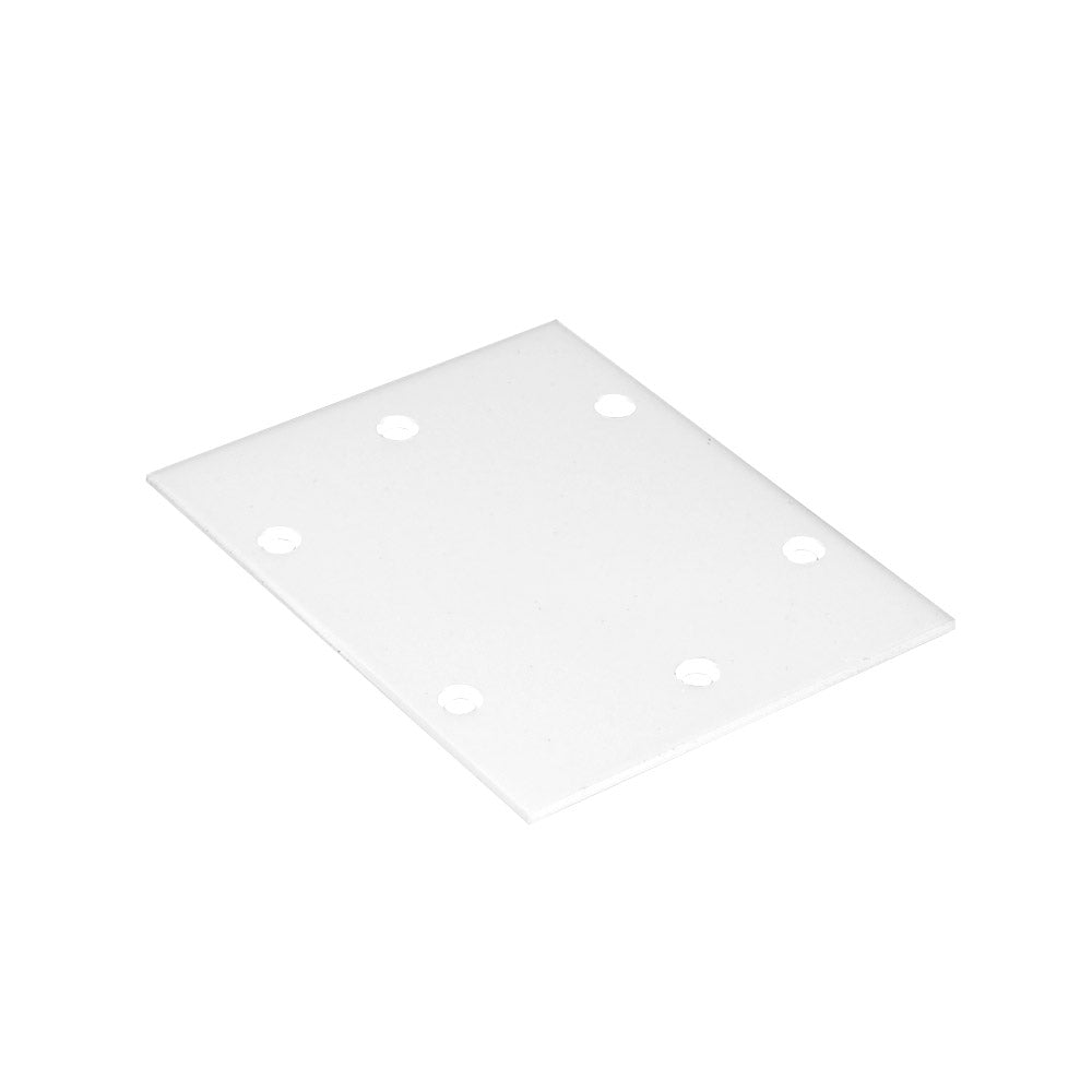 Pieza de conexión de las luminaria de suspensión lineal MOD. Se pueden hacer composiciones modulares con múltiples formas de forma suspendida o en superficie con los módulos de conexión opcionales.