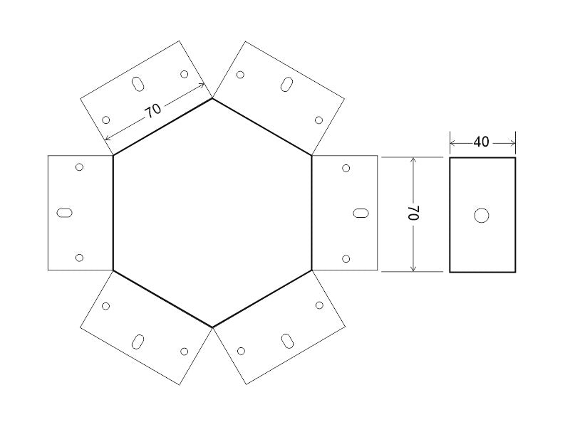 Pieza de conexión de las luminaria de suspensión lineal MOD. Se pueden hacer composiciones modulares con múltiples formas de forma suspendida o en superficie con los módulos de conexión opcionales.