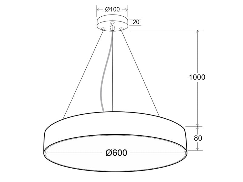 Luminaria de suspensión / superficie LED que permite múltiples composiciones creativas. La difusión de la luz a través de un policarbonato opalizado de alta difusión crea un ambiente perfecto para cualquier estancia. 