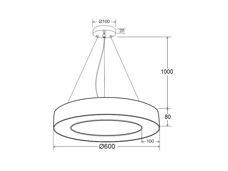 Luminaria de suspensión / superfice LED que permite múltiples composiciones creativas. La difusión de la luz a través de un policarbonato opalizado de alta difusión crea un ambiente perfecto para cualquier estancia. 