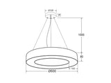 Luminaria de suspensión / superfice LED que permite múltiples composiciones creativas. La difusión de la luz a través de un policarbonato opalizado de alta difusión crea un ambiente perfecto para cualquier estancia. 