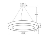 Luminaria de suspensión / superfice LED que permite múltiples composiciones creativas. La difusión de la luz a través de un policarbonato opalizado de alta difusión crea un ambiente perfecto para cualquier estancia. 