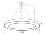 Luminaria de suspensión / superfice LED que permite múltiples composiciones creativas. La difusión de la luz a través de un policarbonato opalizado de alta difusión crea un ambiente perfecto para cualquier estancia. 