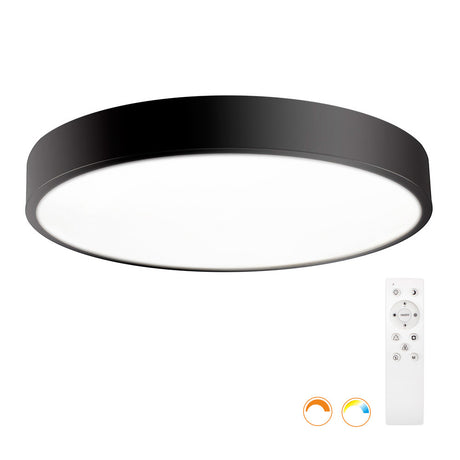 Luminaria de superfice LED con luz ajustable blanco cálido, neutro o frío e intensidad regulable con mando a distancia. Fabricada con chip led y driver de máxima calidad. Permite múltiples composiciones creativas. La difusión de la luz a través de un policarbonato opalizado de alta difusión crea un ambiente perfecto para cualquier estancia. 
