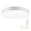 Luminaria de superfice LED con luz ajustable blanco cálido, neutro o frío e intensidad regulable con mando a distancia. Fabricada con chip led y driver de máxima calidad. Permite múltiples composiciones creativas. La difusión de la luz a través de un policarbonato opalizado de alta difusión crea un ambiente perfecto para cualquier estancia. 