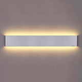 Elegante aplique LED de pared en color plata de diseño minimalista. Permite generar un tipo de luz difusa y homogénea a la vez, son elementos funcionales y decorativos. Los apliques de pared Led suelen ser luminarias que complementan a la iluminación principal siendo un elemento importante en la decoración de los más variados ambientes.