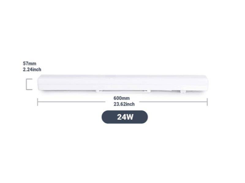 Luminaria superficie lineal que ofrece una iluminación general a través del difusor de policarbonato opal que crea un ambiente perfecto para cualquier estancia.