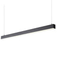 Luminaria de suspensión lineal lacado en color negro y con chip led Philips Lumiled y una longitud de 120cm que ofrece una iluminación general a través del difusor de policarbonato opal que crea un ambiente perfecto para cualquier estancia. Incluye accesorios para su instalación suspendida o en superficie.