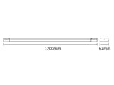 Luminaria led lineal con cubierta antideslumbramiento UGR17 que ofrece una iluminación general y de fácil instalación. Posibilidad de instalación en superficie o suspendida. 