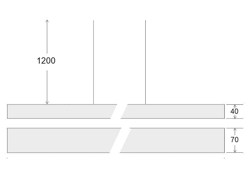 Luminaria de suspensión lineal lacado en color blanco y con una longitud de 150cm que ofrece una iluminación general que crea un ambiente perfecto para cualquier estancia. Con florón rectangular central y driver LIFUD.