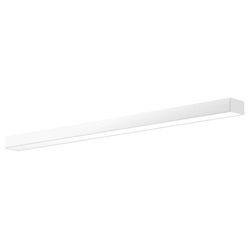 Luminaria de superficie lineal lacado en color blanco y con una longitud de 150cm que ofrece una iluminación general que crea un ambiente perfecto para cualquier estancia. Con driver LIFUD.