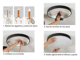 Luminaria de superfice LED con luz ajustable blanco cálido, neutro o frío e intensidad regulable con mando a distancia. Fabricada con chip led y driver de máxima calidad. Permite múltiples composiciones creativas. La difusión de la luz a través de un policarbonato opalizado de alta difusión crea un ambiente perfecto para cualquier estancia. 