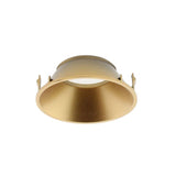 Reflector de color Dorado mate para Spot MOS. Se puede instalar fácilmente y conseguir adaptar el foco a la decoración de cualquier ambiente.