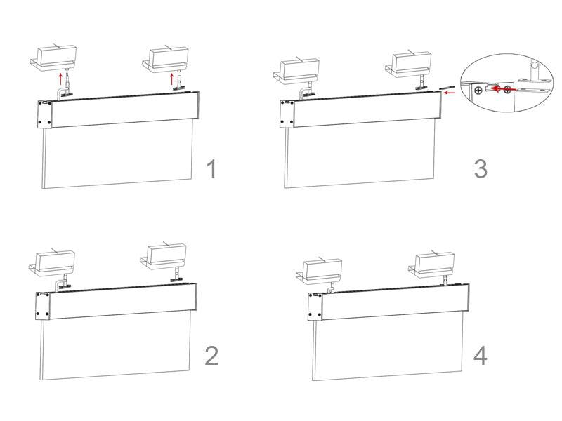 Conector monofásico para adaptar la luminaria PROLUX a un carril monofásico. Necesita dos conectores para luminaria.