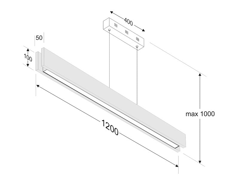 La lámpara de techo IPE SUSPEND es una luminaria de suspensión lineal que ofrece una iluminación general a través del difusor de policarbonato opal que crea un ambiente perfecto para cualquier estancia.  Incluye chip led Samsung SMD2835 de alta densidad de color blanco cálido y frío con lo que puedes seleccionar la temperatura de color e intensidad con el mando a distancia incluido.