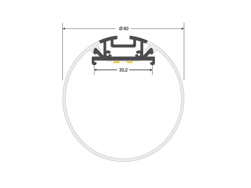 Lámpara Led para techo, una luminaria de suspensión lineal que ofrece una iluminación general a través del difusor de policarbonato opal que crea un ambiente perfecto para cualquier estancia.