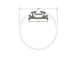 Luminaria de suspensión lineal que ofrece una iluminación general a través del difusor de policarbonato opal que crea un ambiente perfecto para cualquier estancia. Con driver regulable 0-10V.