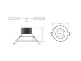 Luminaria empotrable para los proyectos más exigentes. Downlight Led con Chip CREE que garantiza la máxima calidad.