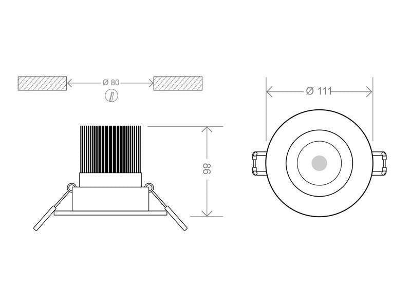 Luminaria empotrable para los proyectos más exigentes. Downlight Led con Chip CREE y driver regulable TRIAC que garantiza la máxima calidad.