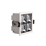 Foco empotrable LED con chip OSRAM SMD5050  de alta potencia y con 20W de potencia. Dispone de factor antideslumbramiento URG 17 y un ángulo de apertura de 24º. Con una iluminación más directa para centrar la luz en puntos específicos. Una iluminación de acentuación elegante y distintiva.