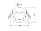 Pack  de 10 downlight led empotrables KRAMFOR CCT ideales para los proyectos con la máxima eficiencia energética. Con un acabado blanco ideal para cualquier ambiente y selector de color de luz (blanco cálido - neutro - frío) en el cuerpo de la luminaria.