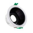 Housing compatible con el foco profesional HOTEL SPOT 9-15w de Ø55mm de diámetro. Con una gran calidad de sus materiales y acabados. Lacado en color blanco mate y reflector pulido en negro titanio. Basculante. Altura 49mm para alojar el spot led.