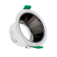 Housing compatible con el foco profesional HOTEL SPOT 24w de Ø70mm de diámetro. Con una gran calidad de sus materiales y acabados. Lacado en color blanco mate y reflector pulido en negro titanio. Fijo. Altura 55mm para alojar el spot led.