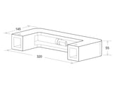 Aplique de pared con base para bombilla GU9 fabricado en escayola. Crea ambientes únicos y sofisticados en la decoración de cualquier ambiente. Instalación sencilla, el material se puede emplastecer y pintar.