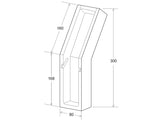 Aplique de pared con base para bombilla GU9 fabricado en escayola. Crea ambientes únicos y sofisticados en la decoración de cualquier ambiente. Instalación sencilla, el material se puede emplastecer y pintar.