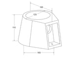 Aplique de pared con base para bombilla E14 fabricado en escayola. Crea ambientes únicos y sofisticados en la decoración de cualquier ambiente. Instalación sencilla, el material se puede emplastecer y pintar.