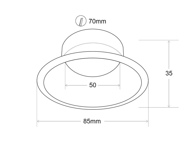 Aro fijo con diseño moderno y elegante. Podrás instalar todas nuestras dicroicas de forma rápida y sencilla. Es ideal para instalar en salones, dormitorios, aseos, oficinas, zonas de paso...
