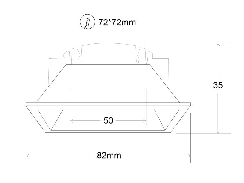 Aro fijo con diseño moderno y elegante. Podrás instalar todas nuestras dicroicas de forma rápida y sencilla. Es ideal para instalar en salones, dormitorios, aseos, oficinas, zonas de paso...