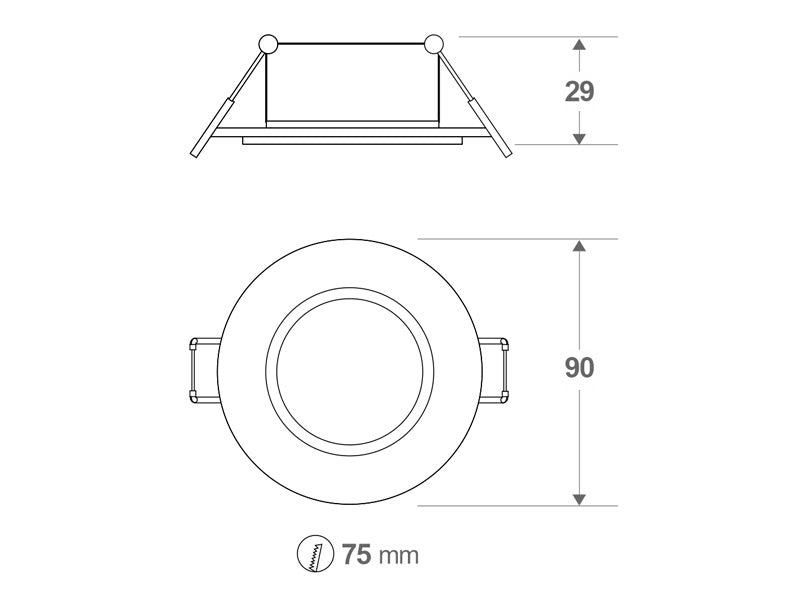 Aro basuclante con diseño moderno y elegante. Podrás instalar todas nuestras dicroicas de forma rápida y sencilla. Es ideal para instalar en salones, dormitorios, aseos, oficinas, zonas de paso...
