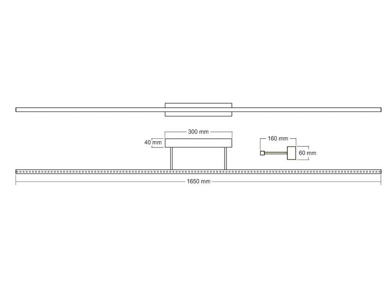 Luminaria led minimalista de acero inoxidable para la iluminación de cuadros. Emite una cortina de luz fría sin emisión de calor y gran eficiencia. Lámpara ideal para combinar diferentes tipos de iluminación en estancias, pasillos, baños, entradas o recibidores.