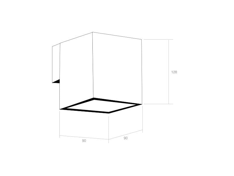 Aplique LED de pared de diseño minimalista. Acabado en aluminio cepillado de alta calidad, con difusor de cristal templado. Para instalación en pasillos, entradas o recibidores, baños, porches o zonas de paso