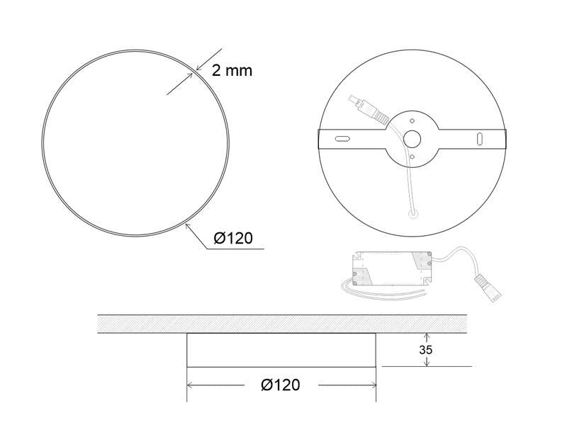 Luminaria led de superficie de gran calidad con cuerpo de aluminio y amplio difusor, chip alto brillo OSRAM SMD2835, mínimo espesor del marco y gran ángulo de apertura, proporciona iluminación general con una máxima eficiencia. Con nueva difusión de luz Backlight que ofrece 5 años de garantía contra el amarillamiento del panel led. 