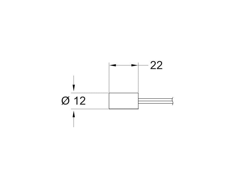 Conector con cable para la composición de iluminación modular de vitrinas VITRA.