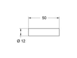 Conector I (x2) con conector DC hembra por los dos extremos para la composición de iluminación modular de vitrinas VITRA.