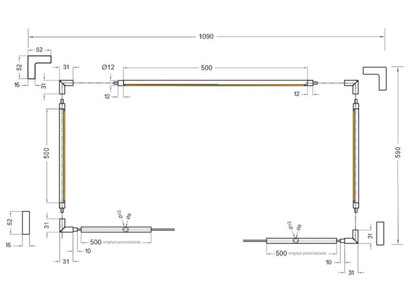 VITRA es el nuevo sistema de iluminación LED patentado que funciona como un sistema modular de fácil instalación y adaptable a cualquier tamaño de vitrina.
