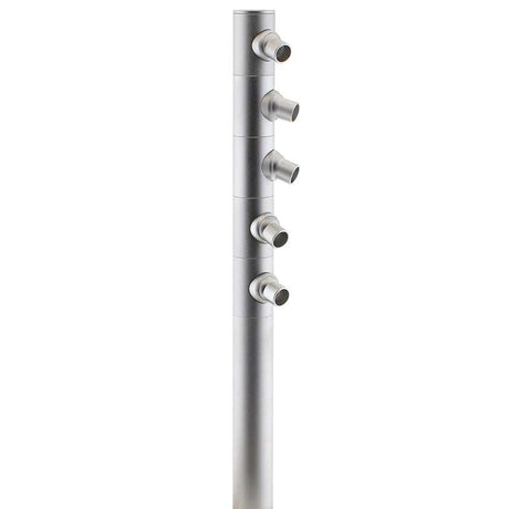 Luminaria de gran calidad que incorpora chip led CREE COB y driver led. Sus cinco mini focos pueden ser orientados en cualquier posición para la iluminación de los objetos de la exposición.