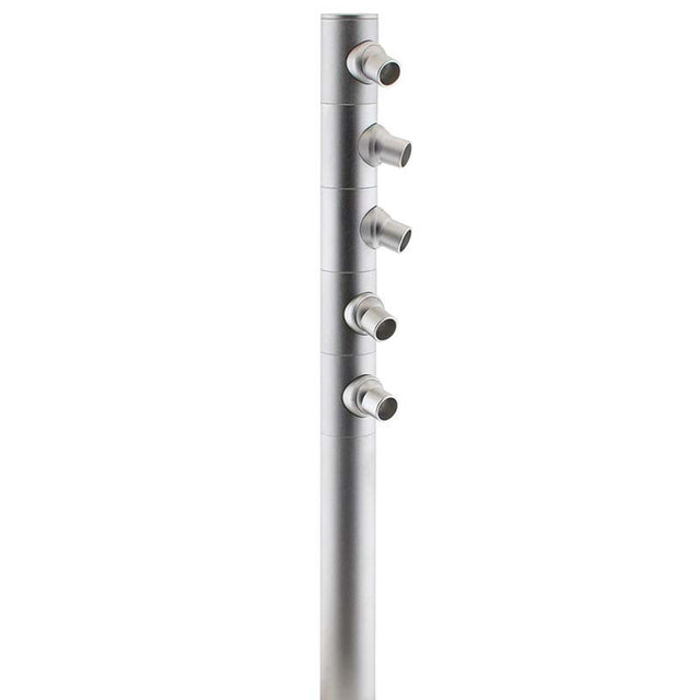 Luminaria de gran calidad que incorpora chip led CREE COB y driver led. Sus cinco mini focos pueden ser orientados en cualquier posición para la iluminación de los objetos de la exposición.