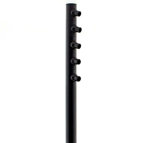 Luminaria de gran calidad que incorpora chip led CREE COB y driver led. Sus cinco mini focos pueden ser orientados en cualquier posición para la iluminación de los objetos de la exposición.