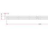 PCB con pistas de conexión para realizar composiciones a medida del sistema VITRA. Permite unir tiras de led rígidas (LD1050273-4-5) entre ellas o entre las tiras led y los conectores rápidos. 